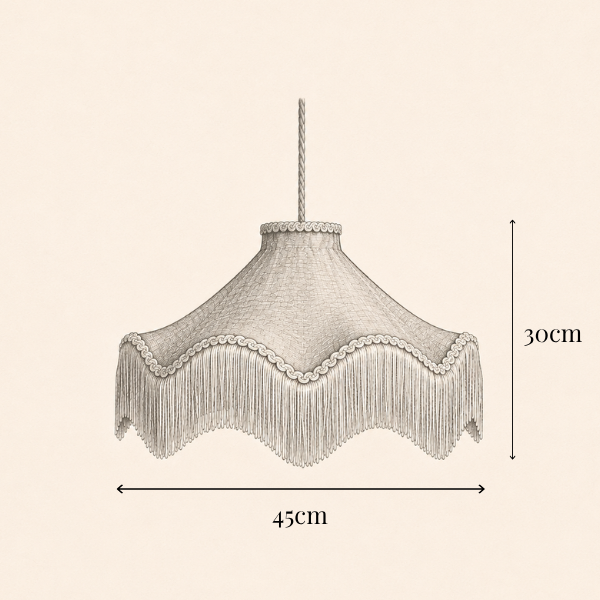 The Daisy Moiré Lampshade – Olive