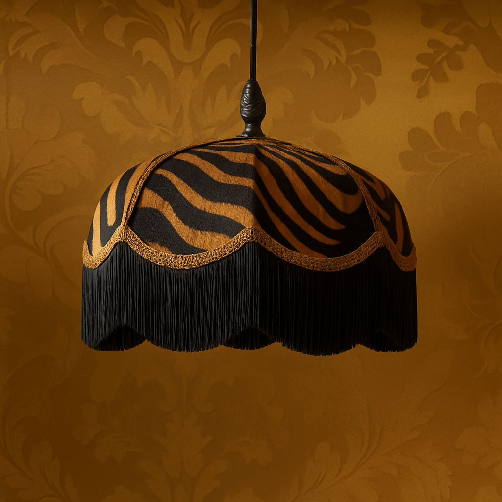 The Tigress Fringed Lampshade