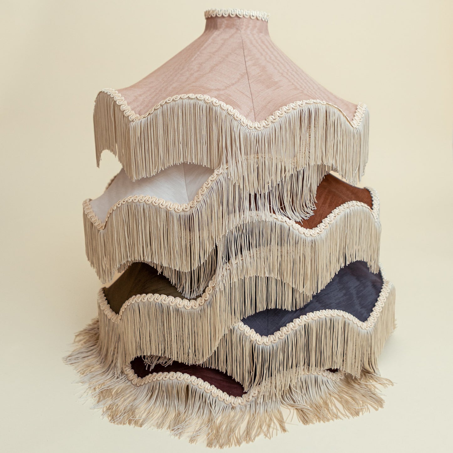 The Daisy Moiré Lampshade – Cognac