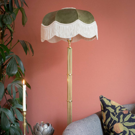 The Pistachio Fringed Lampshade