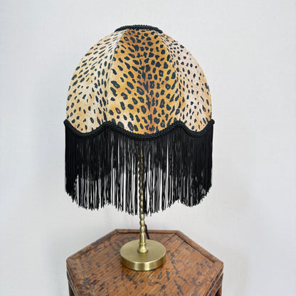 Small Animal Print Shade with Table Lamp