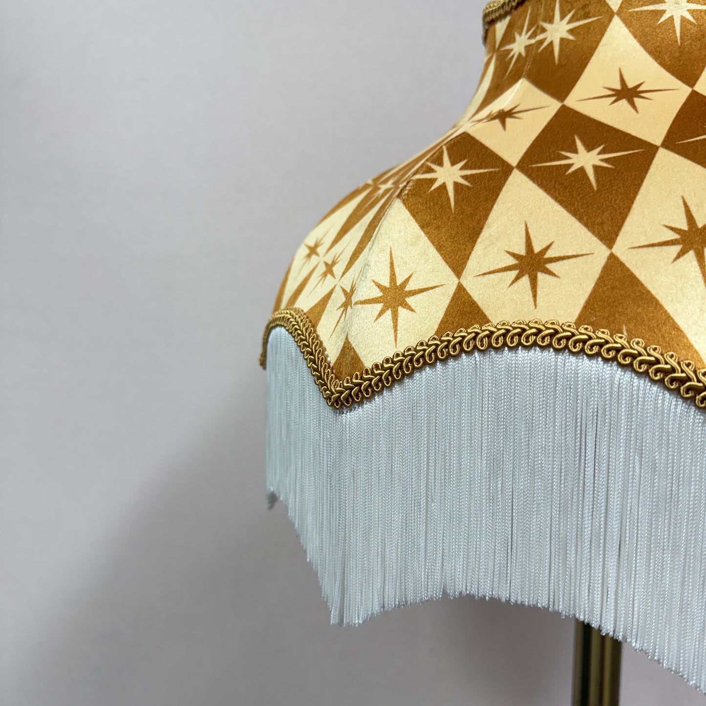 Ochre Velvet Lampshade