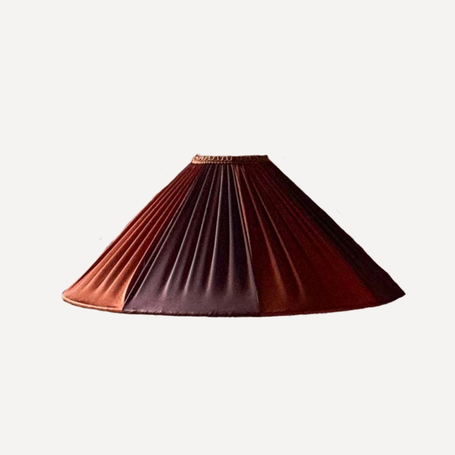 Bronze & Brown Stripy Shade & Lamp Set