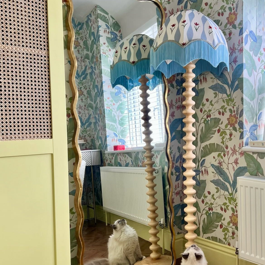 The Tulip Wave Fringed Lampshade