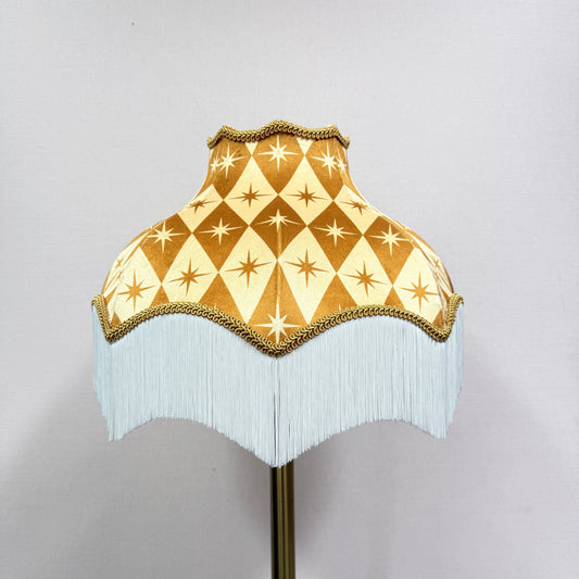Ochre Velvet Lampshade