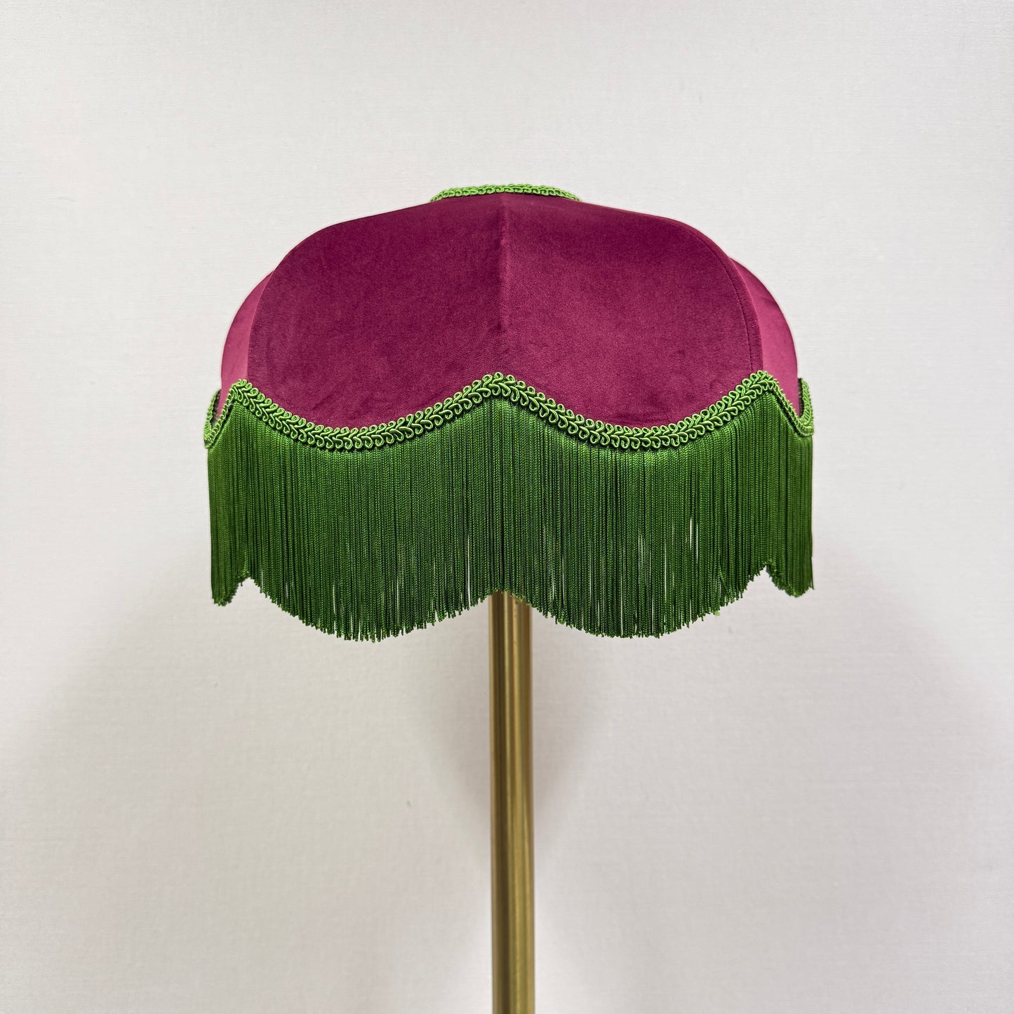 Burgundy & Green Lampshade