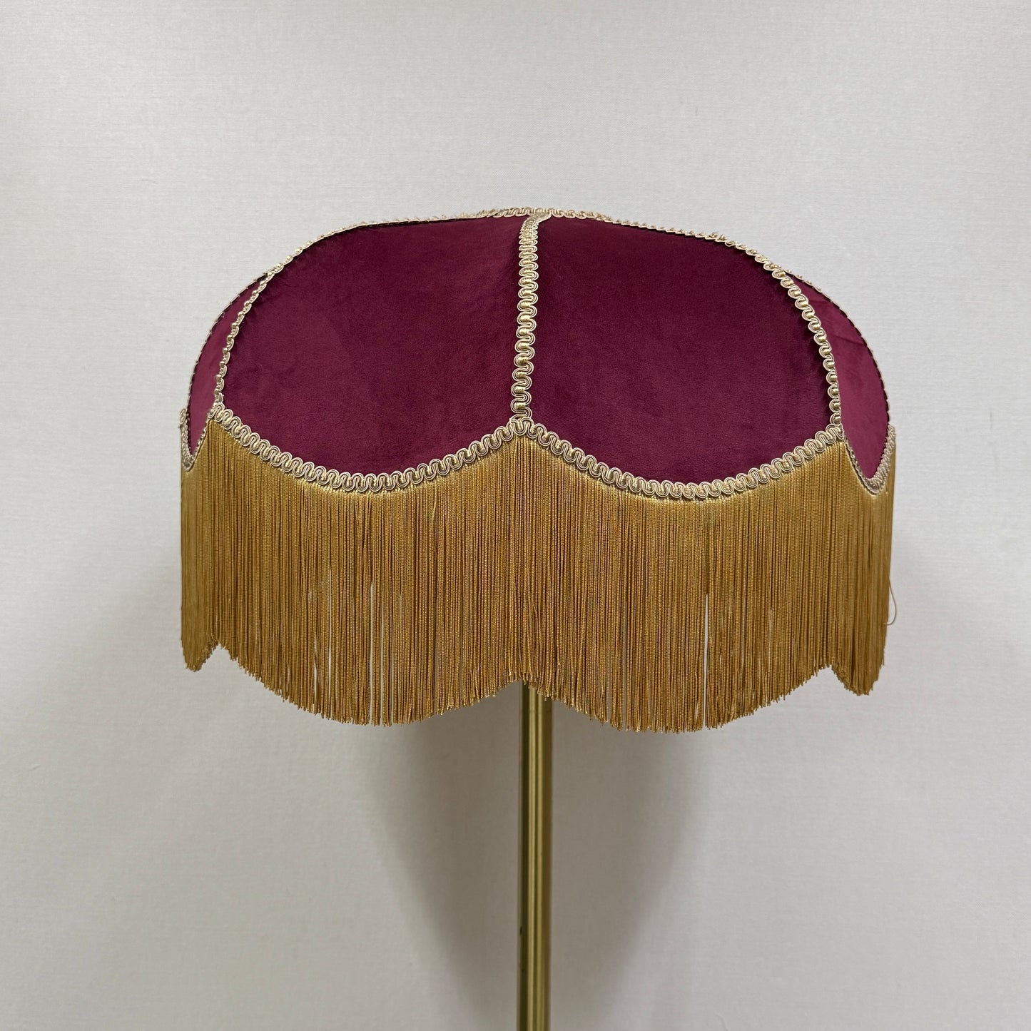 Burgundy & Gold Large Lampshade