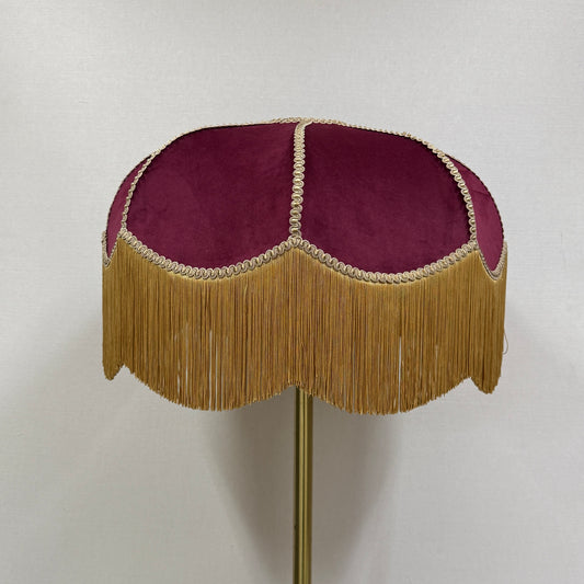 Burgundy & Gold Large Lampshade