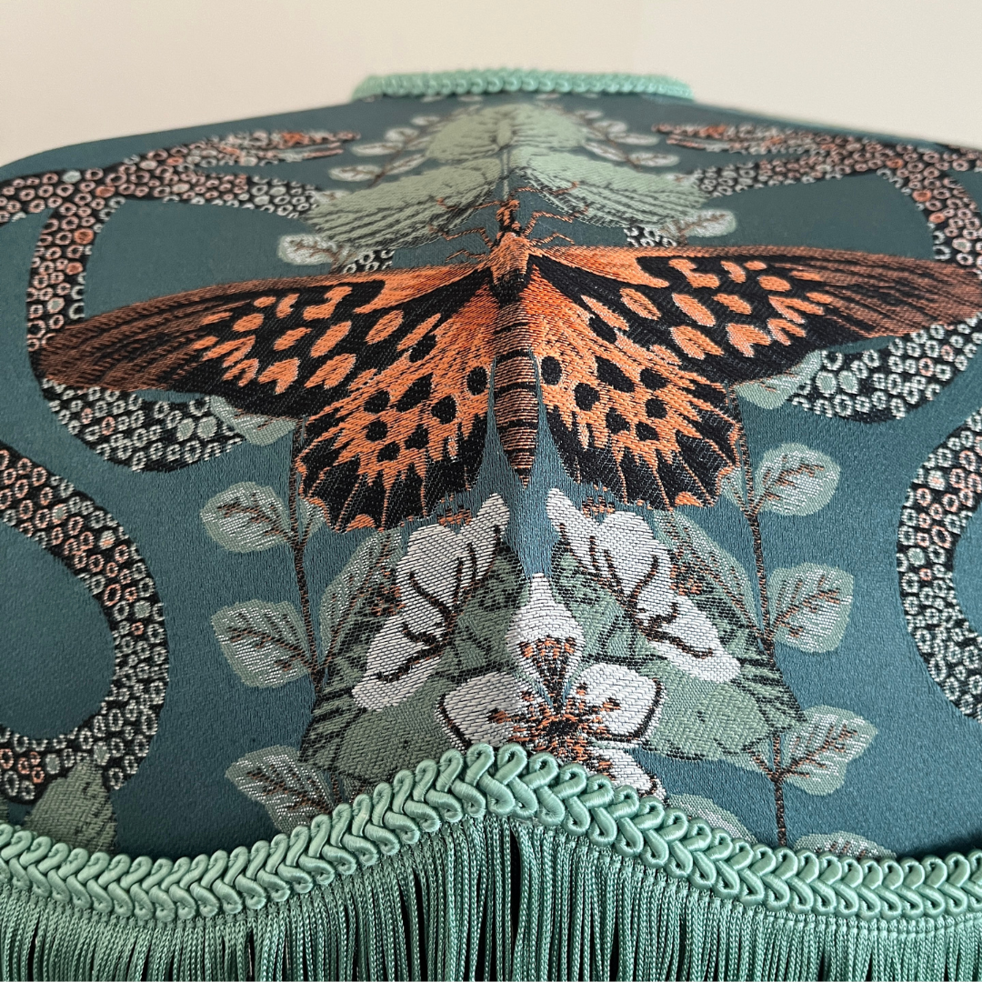 Teal Butterfly Shade - 18"
