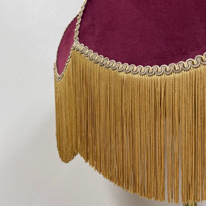 Burgundy & Gold Large Lampshade