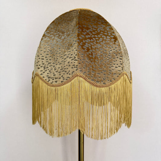Large Gold Velvet Lampshade
