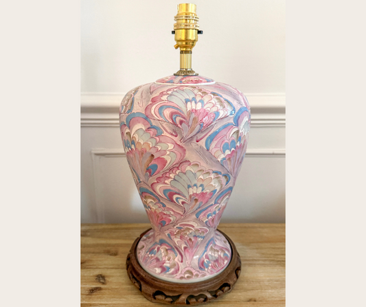 Vintage Pastel Marbled Lamp