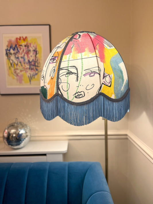 Kings and Queens Fringed Lampshade