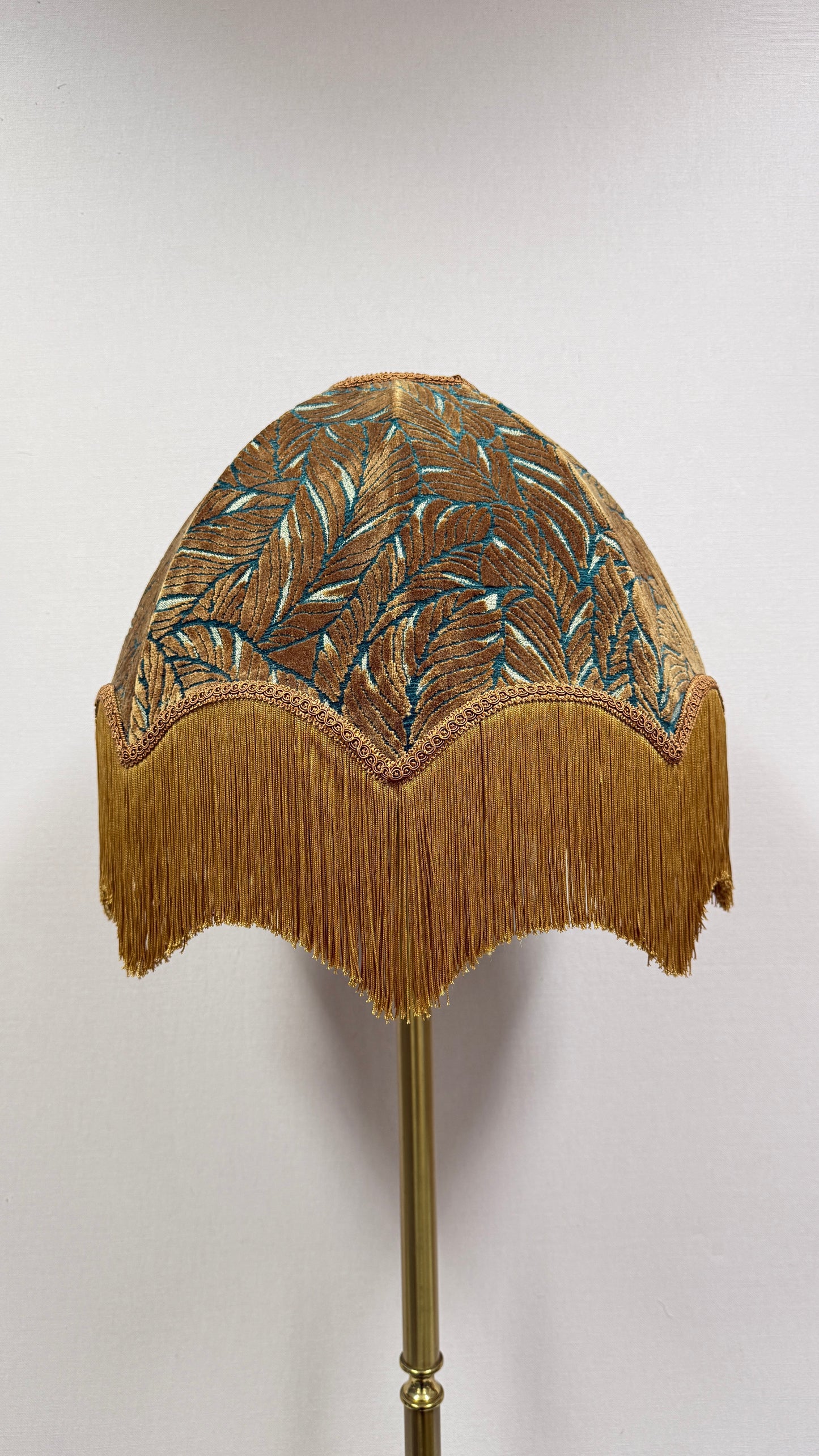 Botanical Brown Velvet Lampshade
