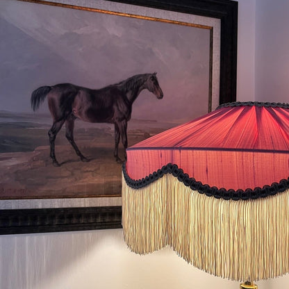 The Peggy Silk Fringed Lampshade
