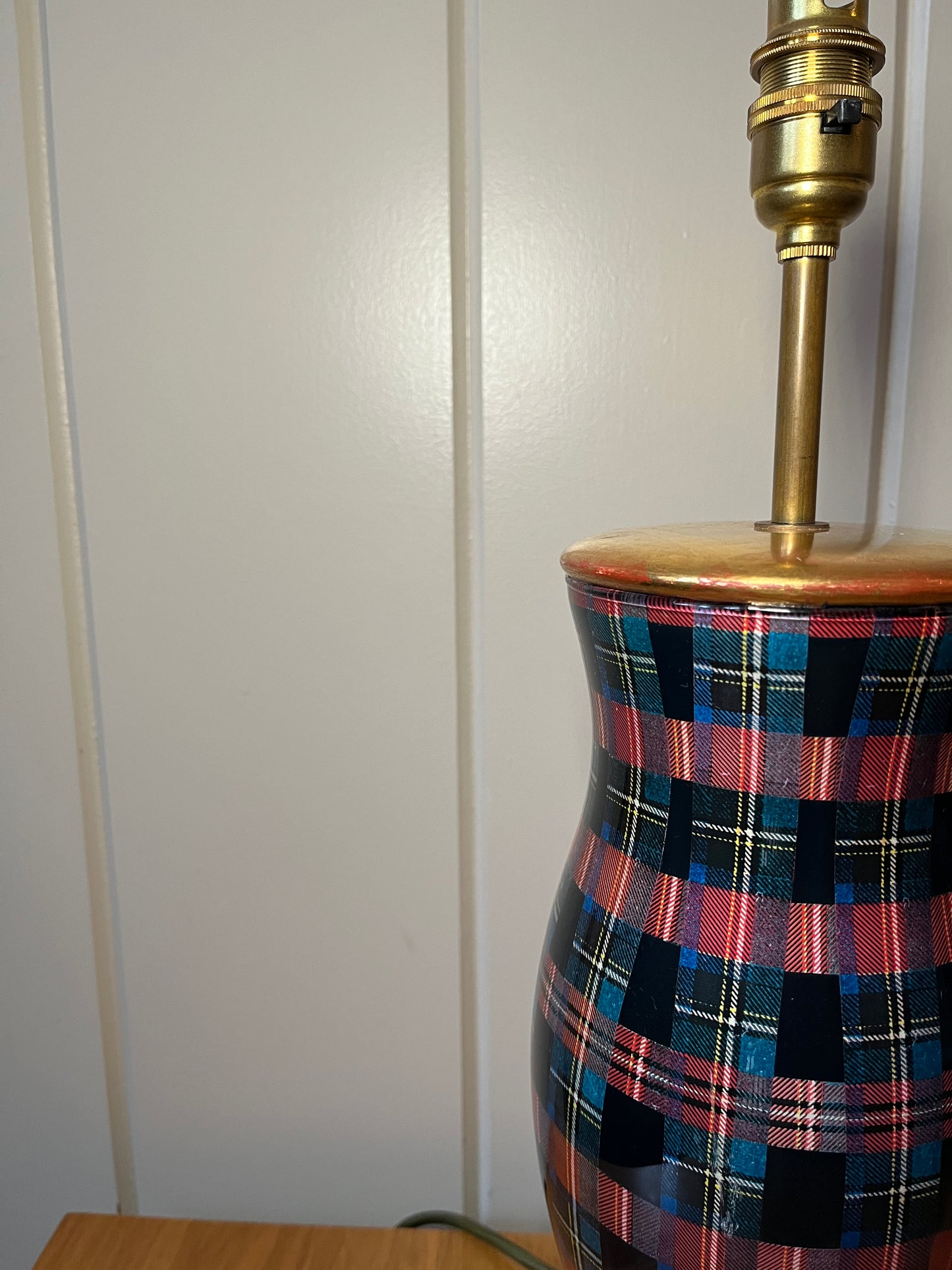 Vintage Tartan Table Lamp