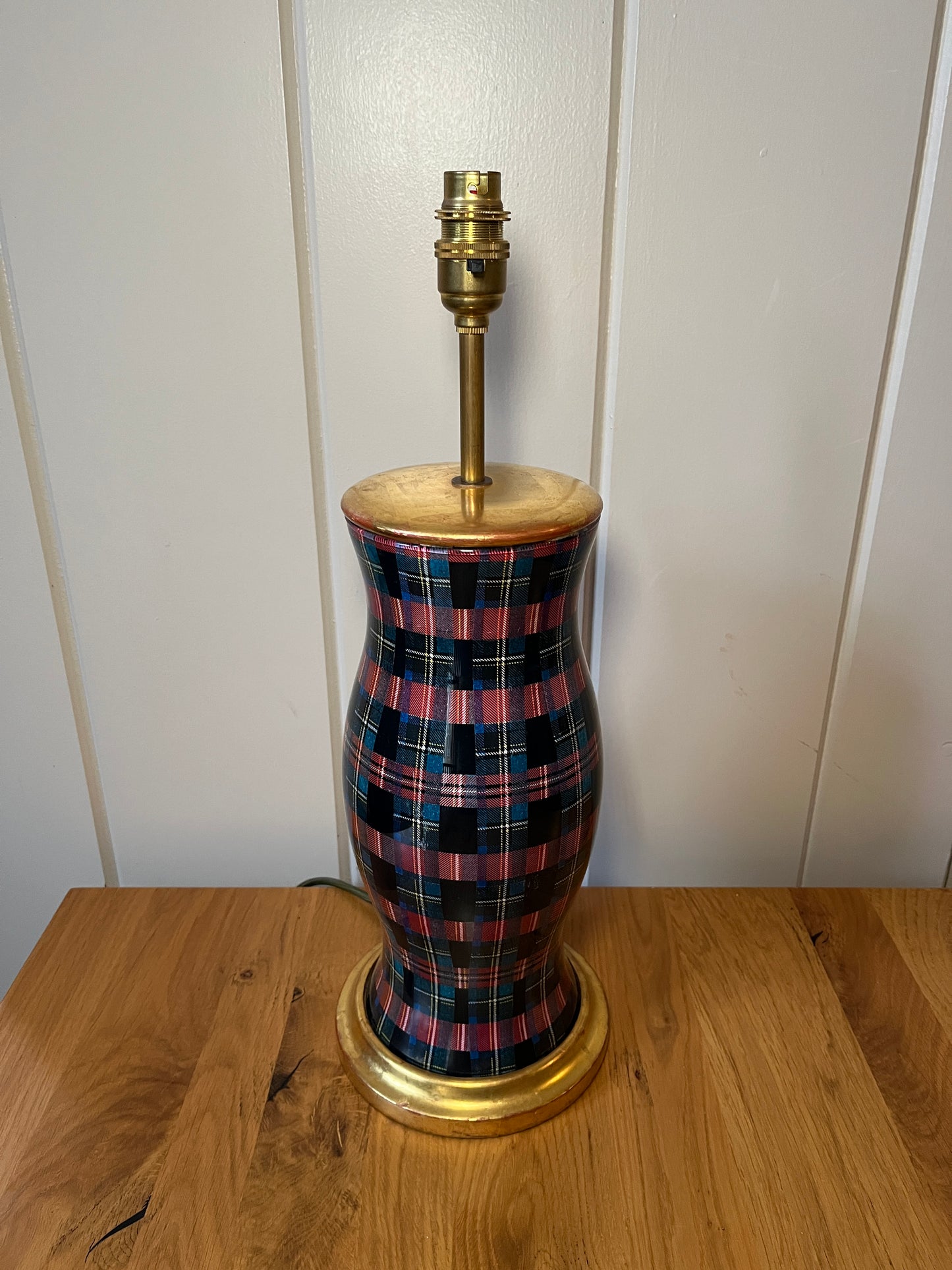Vintage Tartan Table Lamp
