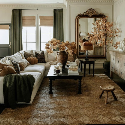 The Emmy Fringed Lampshade - golden fringe