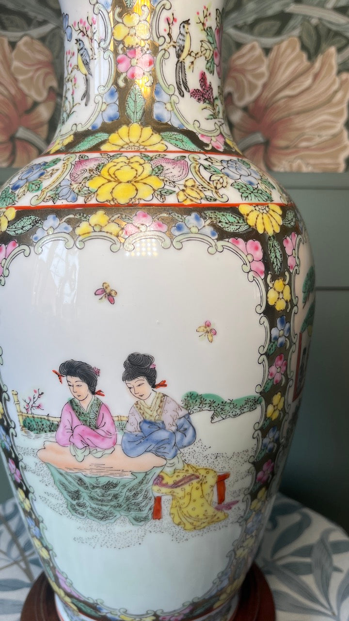 Vintage Chinoiserie Lamp