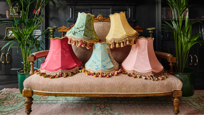 The Emerald Damask Lampshade