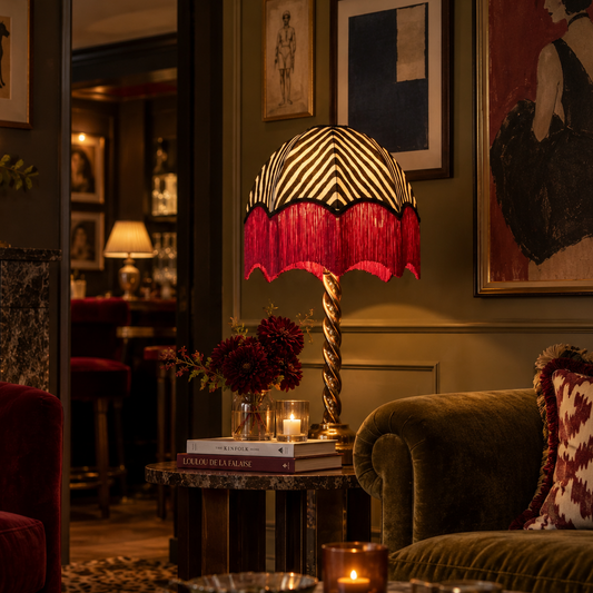 The Red Zebra Lampshade