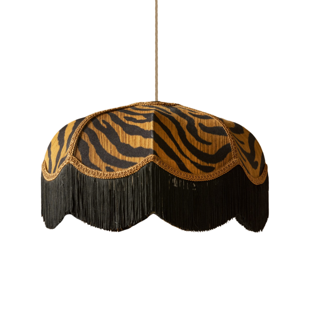 The Tigress Fringed Lampshade