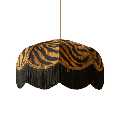 The Tigress Fringed Lampshade