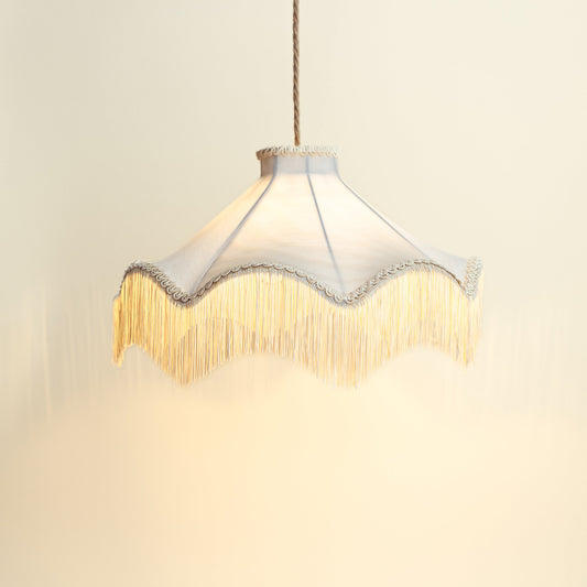 The Daisy Moiré Lampshade - Pearl