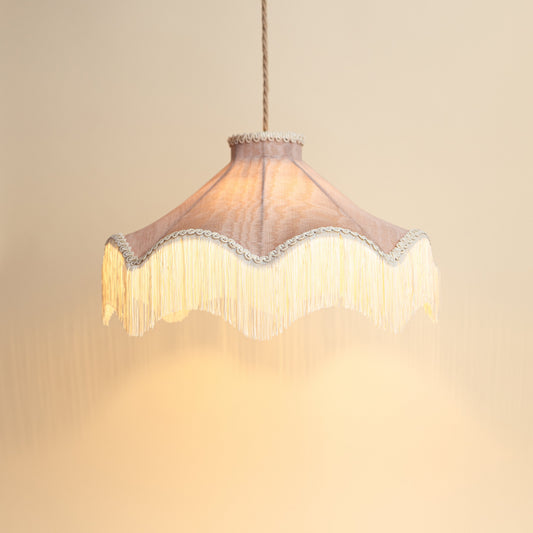 The Daisy Moiré Lampshade – Blush