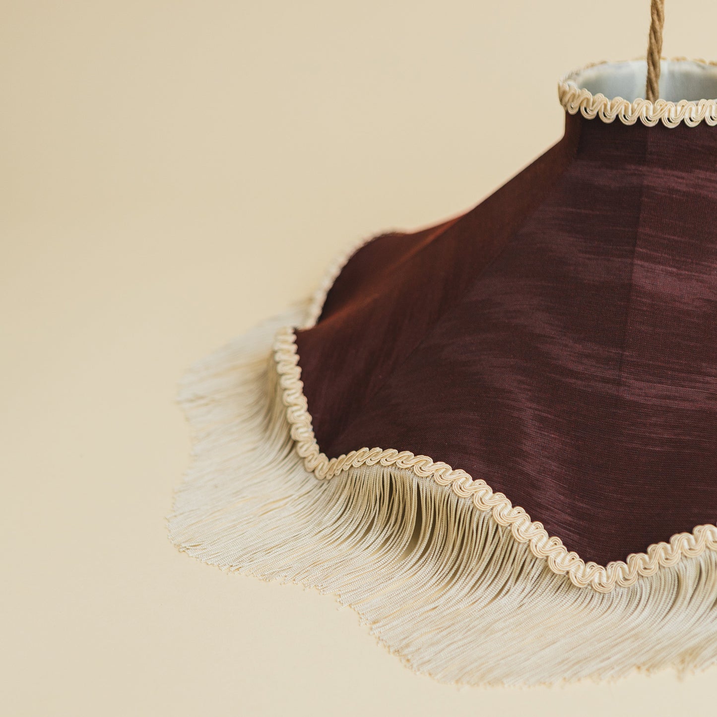 The Daisy Moiré Lampshade – Aubergine