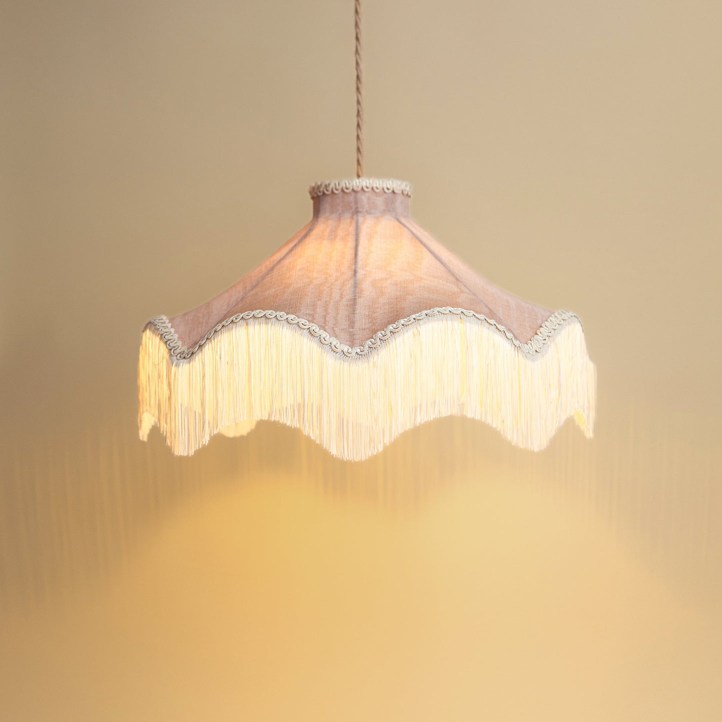 The Daisy Moiré Lampshade – Blush