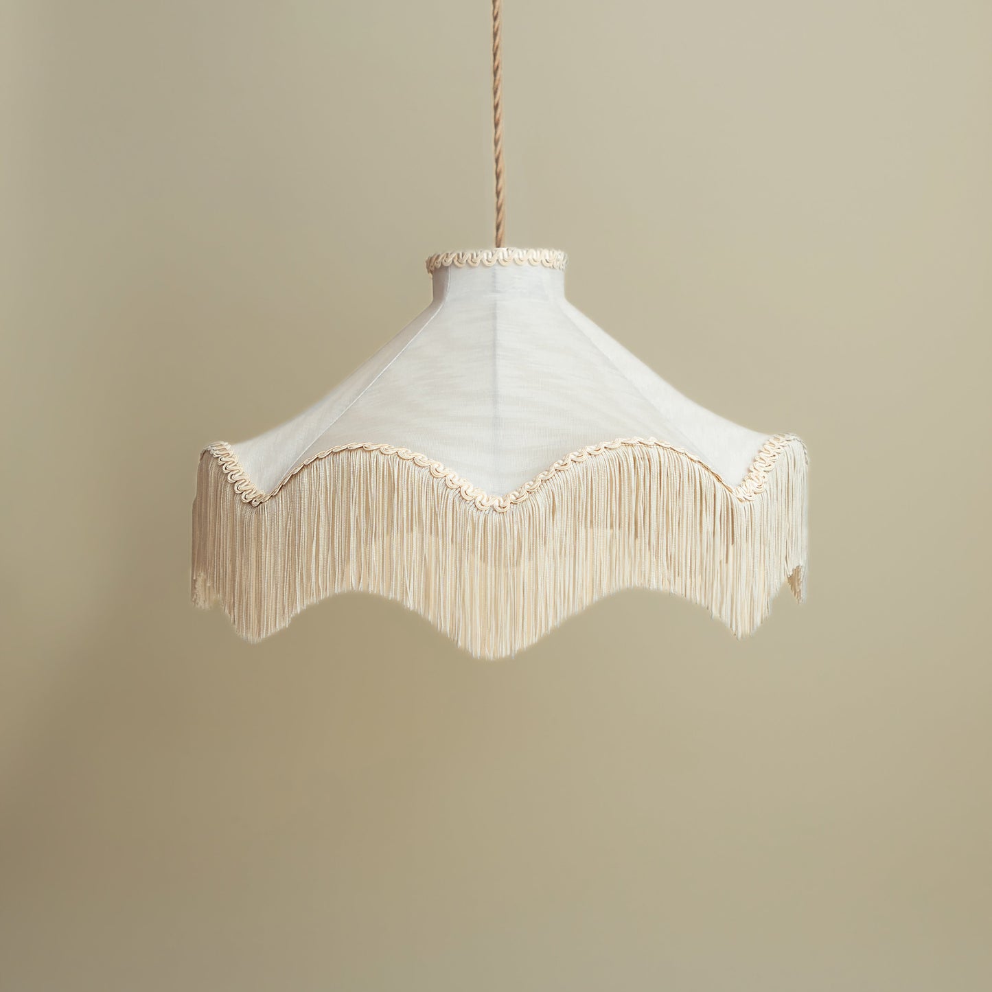 The Daisy Moiré Lampshade - Pearl