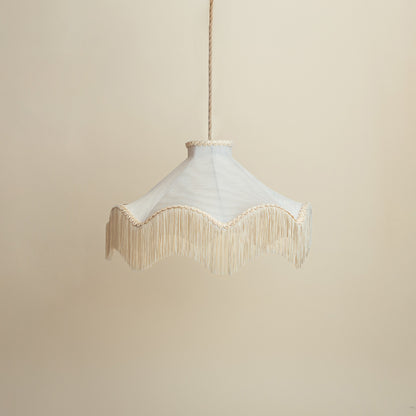 The Daisy Moiré Lampshade - Pearl
