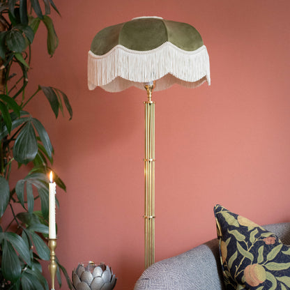 The Pistachio Fringed Lampshade