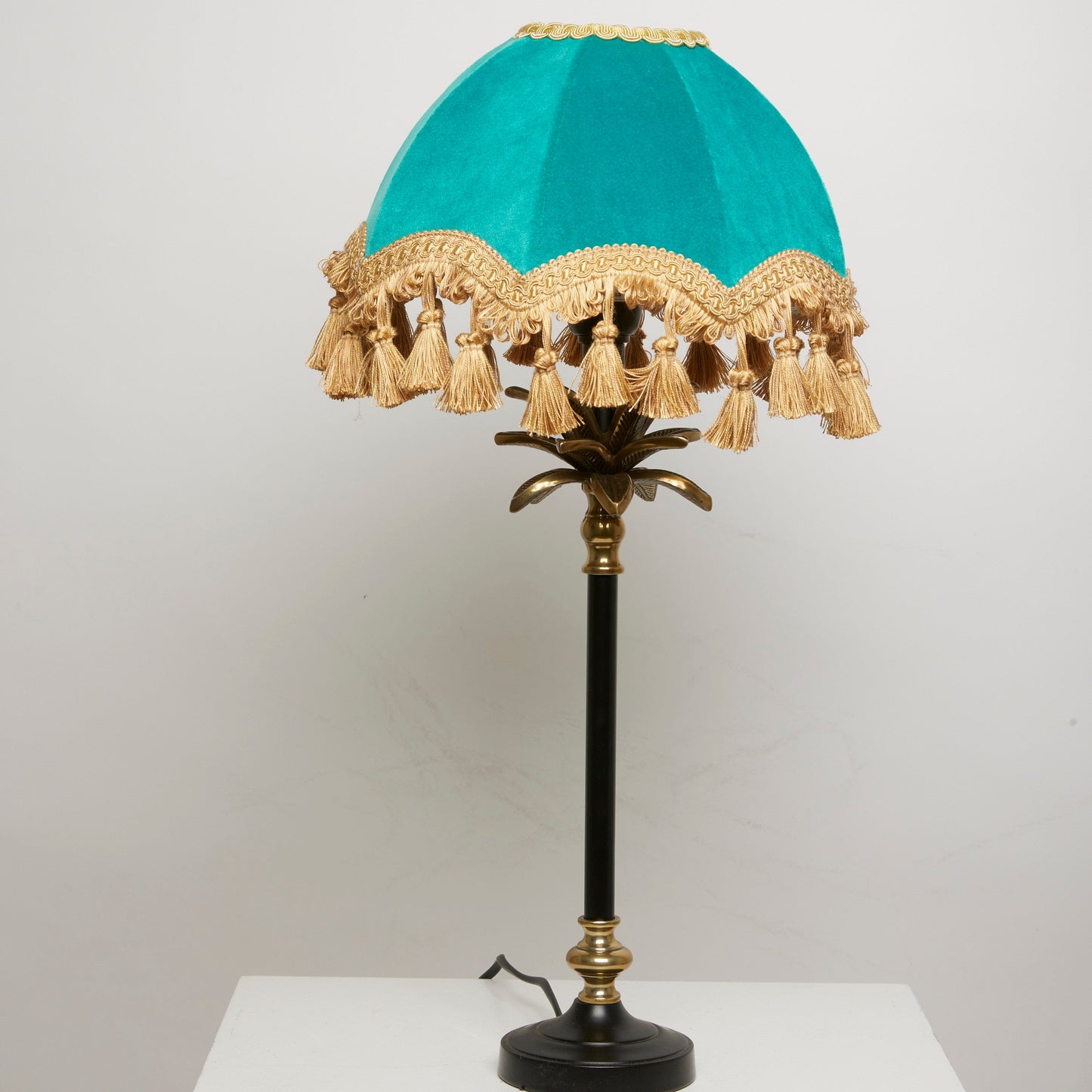 Jade Velvet Shade & Lamp Base