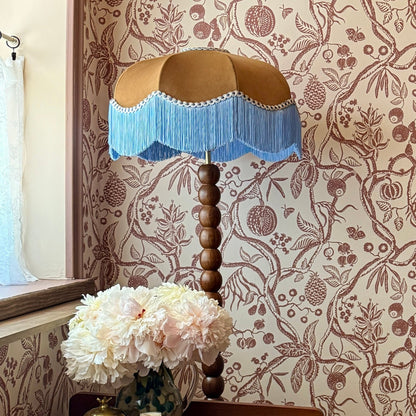 The Stella Brown Fringed Lampshade
