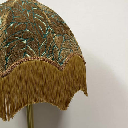 Botanical Brown Velvet Lampshade