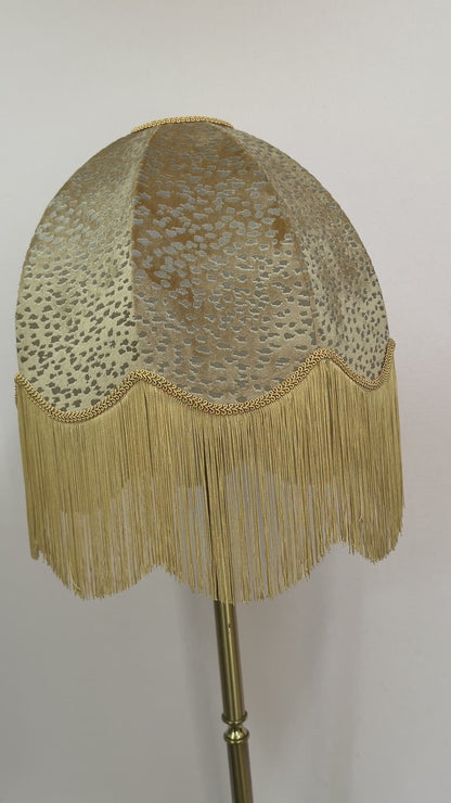 Large Gold Velvet Lampshade