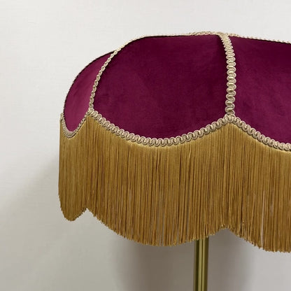 Burgundy & Gold Large Lampshade